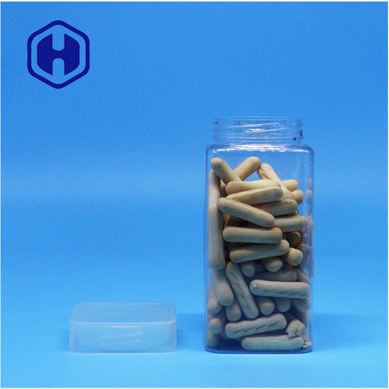 맑은 평면 땅콩 버터 젤리 차 잎 땅콩 플라스틱 PET 병 평면 나사 상단 뚜??