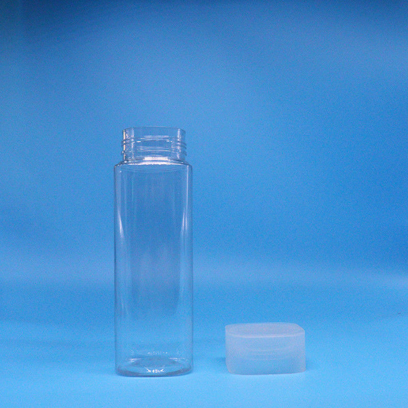 간식 캔디 맑은 광장 넓은 입 식품 등급 PET 플라스틱 항아리 스크루 상단 뚜??