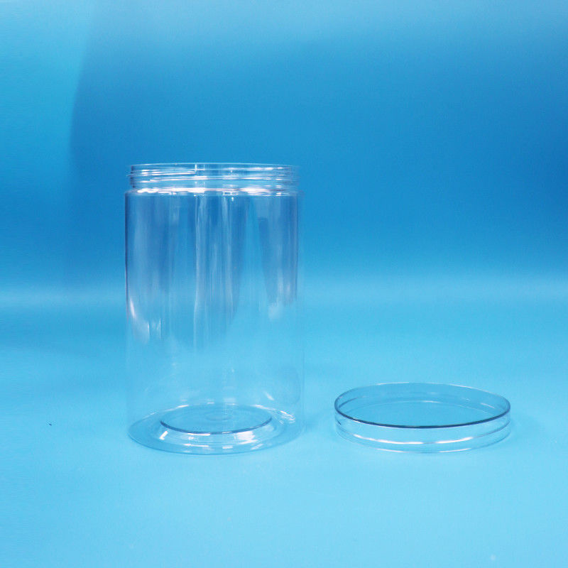 35.5온스 식품 등급 식품 과자 견과류 맑은 실린더 둥근 PET 플라스틱 병 맑은 나사 뚜??