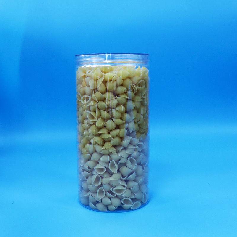 식품 등급 맑은 PET 실린더 둥근 플라스틱 과자 쿠키 식품 병 나사 맑은 캡