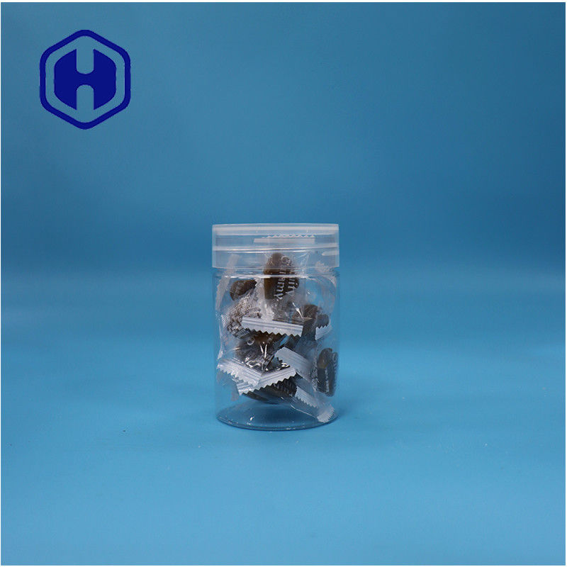 둥근 모양 선명한 플라스틱 PET 달콤한 과자 견과류 고추 잔 평면 나사 상단 뚜??