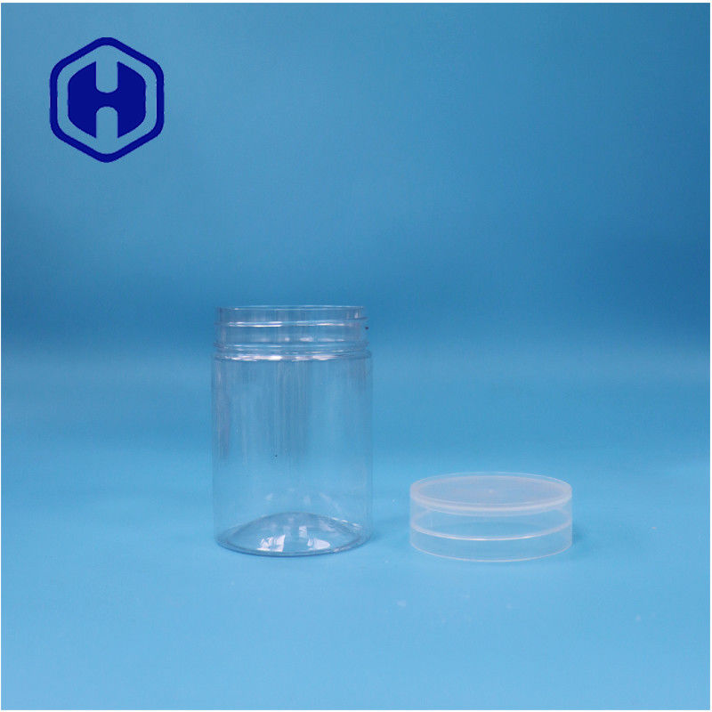 둥근 모양 선명한 플라스틱 PET 달콤한 과자 견과류 고추 잔 평면 나사 상단 뚜??