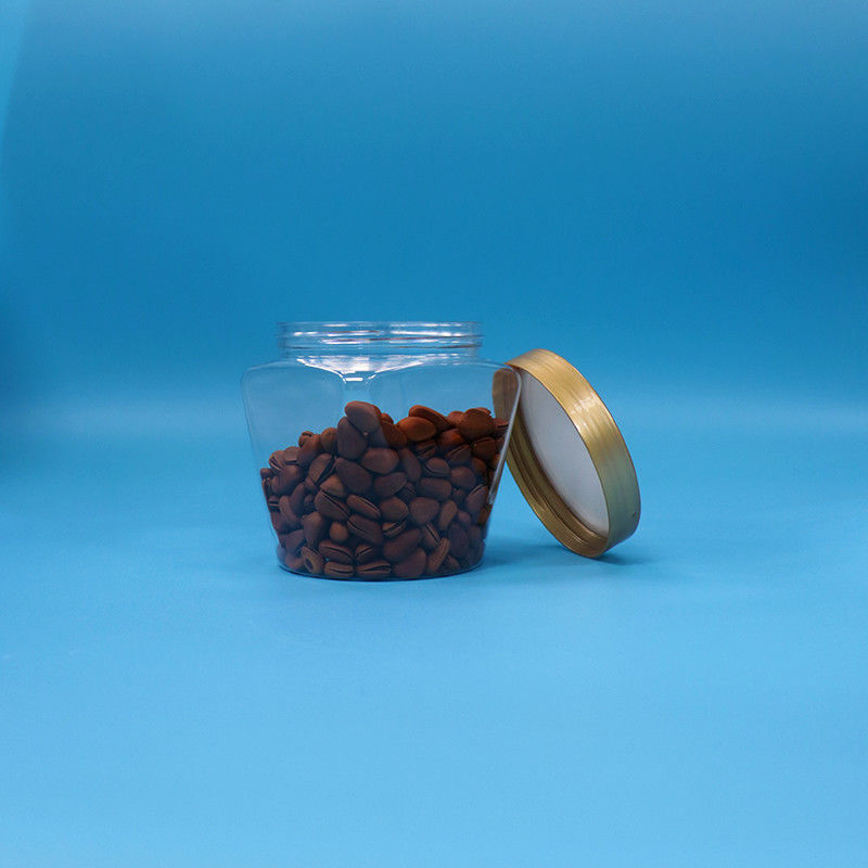 플라스틱 PET 식품 등급 넓은 입 투명한 쿠키 감자 잔