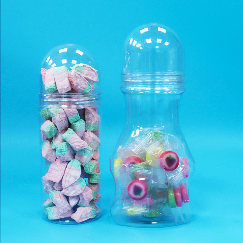 베이비 푸드 스크루 뚜?? 맑은 플라스틱 PET 식품 등급 잔