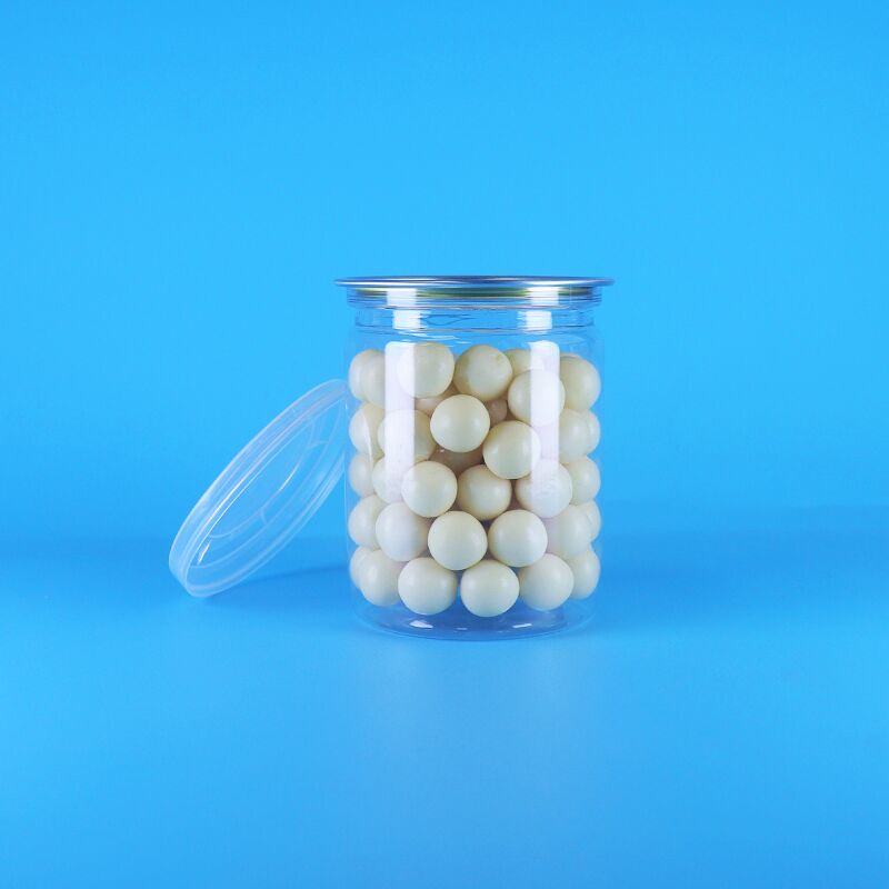 이지 오픈 뚜껑 유기농 야생 정글 견과류 건조 식품 플라스틱 투명 PET 팝콘 통