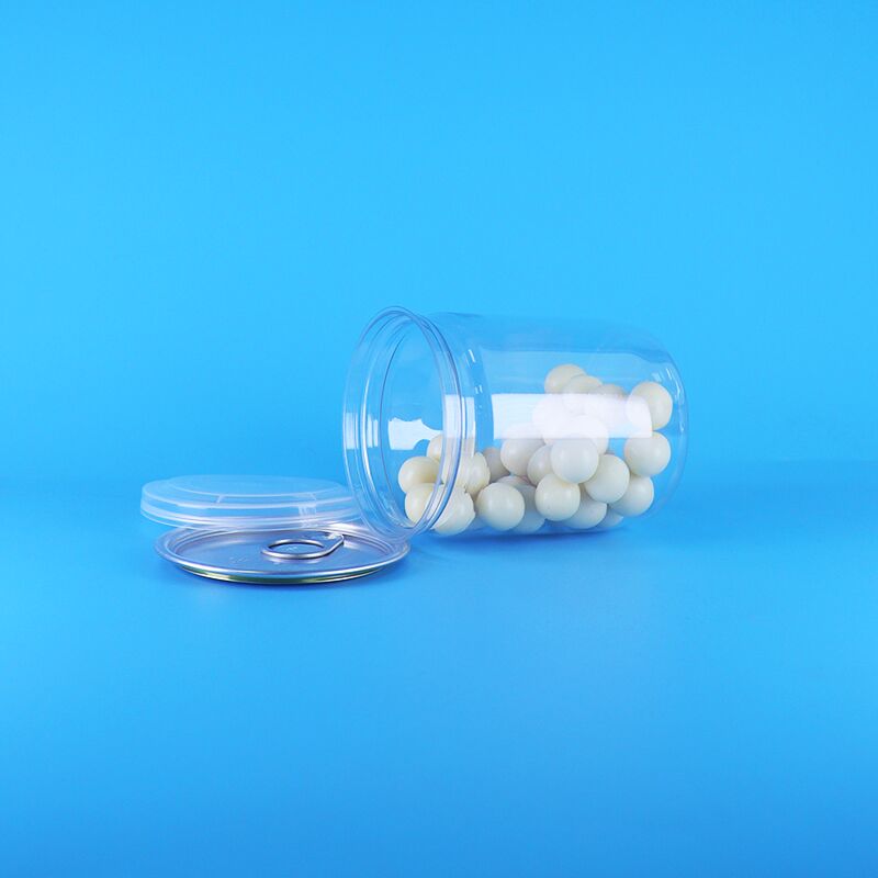 이지 오픈 뚜껑 유기농 야생 정글 견과류 건조 식품 플라스틱 투명 PET 팝콘 통