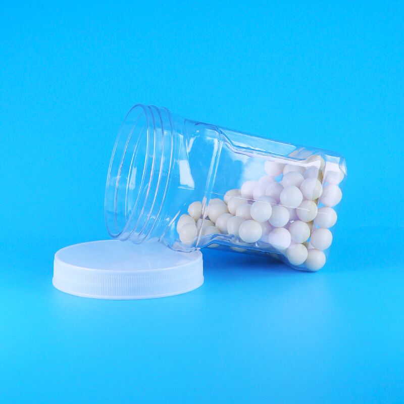 세자무 옥수수 밀가루 채우기 쿠키 PET 투명한 플라스틱 나사 뚜?? 스퀘어 잡기 병 BPA 무료