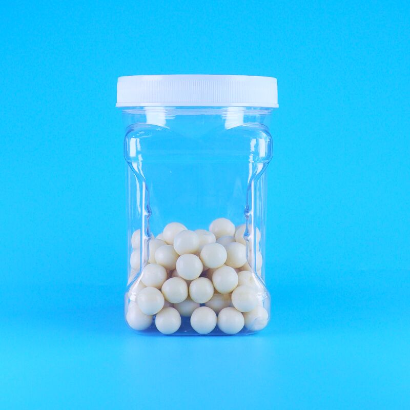 세자무 옥수수 밀가루 채우기 쿠키 PET 투명한 플라스틱 나사 뚜?? 스퀘어 잡기 병 BPA 무료
