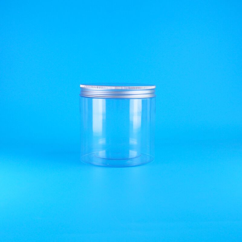 실린더 간편한 개방 뚜?? 음식 커피 과자 쿠키 로즈 차 플라스틱 선명한 PET 잔