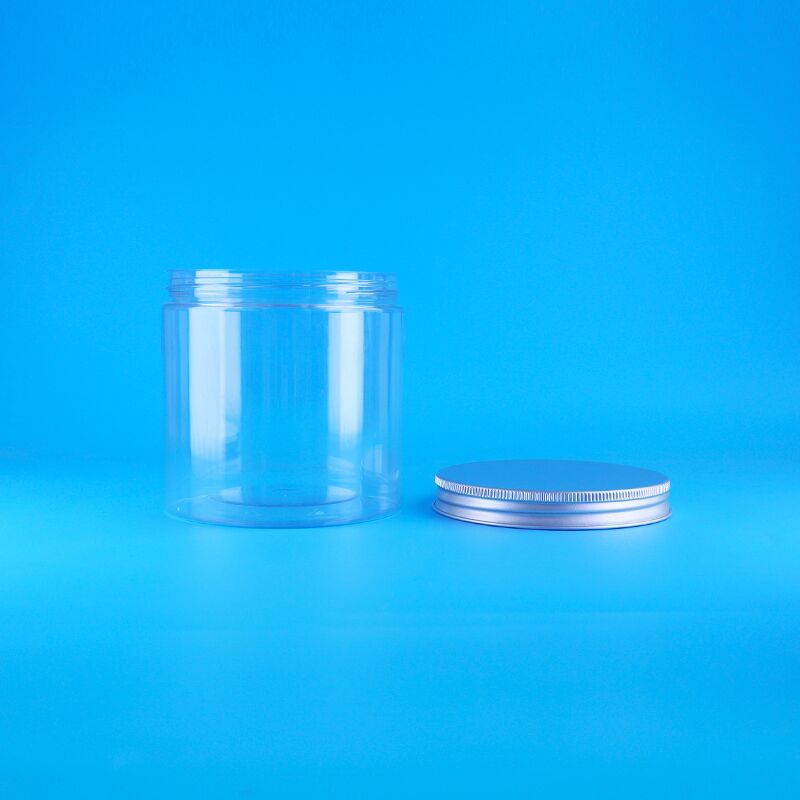 실린더 간편한 개방 뚜?? 음식 커피 과자 쿠키 로즈 차 플라스틱 선명한 PET 잔