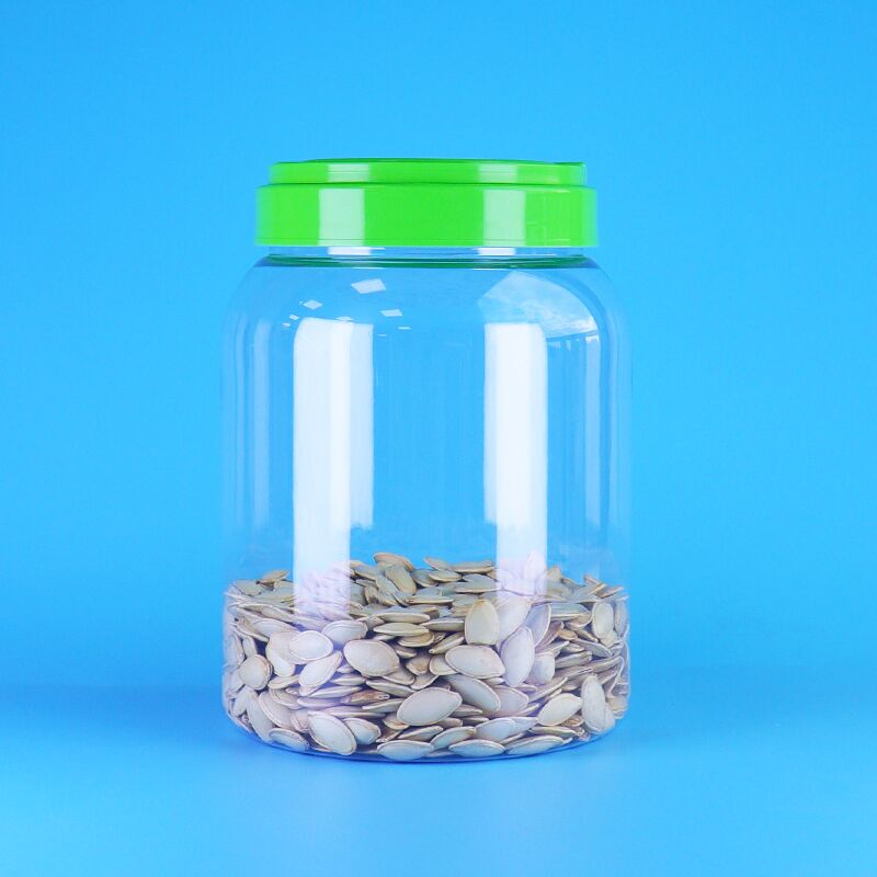 식품 등급 평면 모자 맑은 커피 사탕 복숭아 씨앗 아기 식품 PET 둥근 플라스틱 항아리