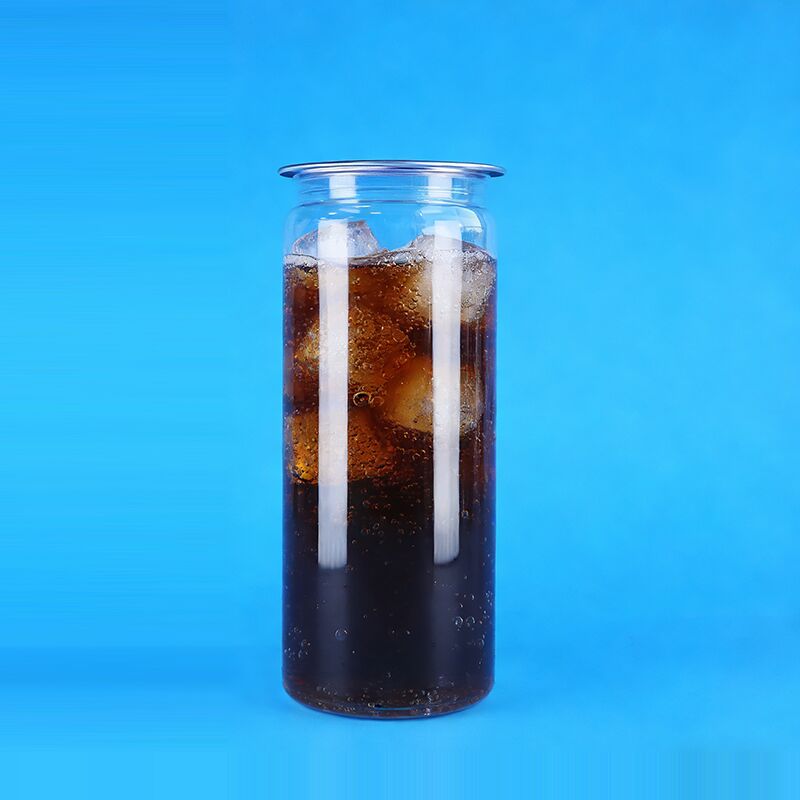 고품질 잘 밀폐 쉬운 개방 뚜?? 맑은 PET 플라스틱 음료 소다 캔