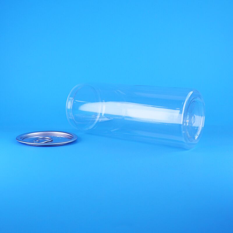 고품질 잘 밀폐 쉬운 개방 뚜?? 맑은 PET 플라스틱 음료 소다 캔