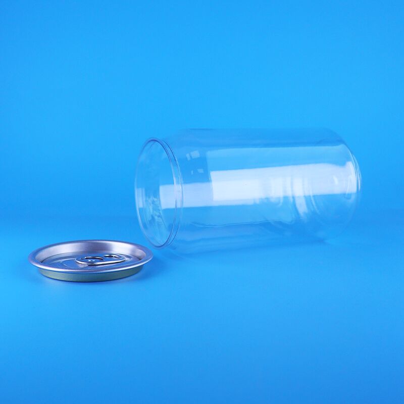 330ml 맑은 PET 플라스틱 캔, 커피, 차, 우유 및 탄산 음료용