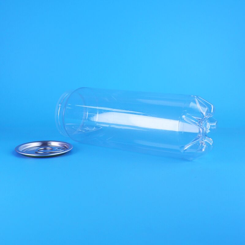 500ml 간편한 개방 뚜?? PET 플라스틱 캔 누출 방지 식품 등급 오렌지 소다 에너지 음료
