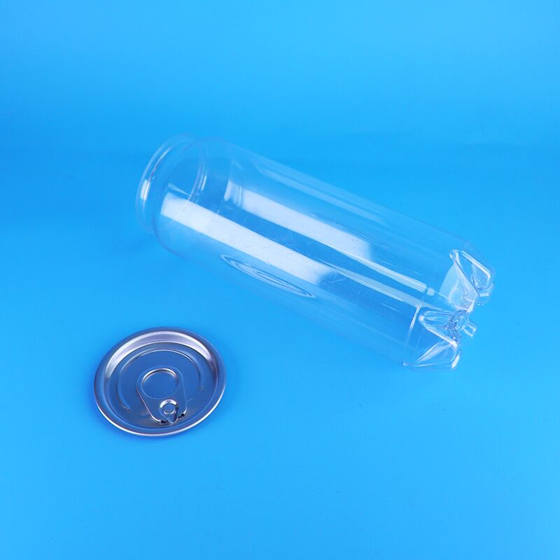 식품 등급 사용자 지정 플라스틱 항아리 PET 플라스틱 소다 마이크 녹색 차 캔 쉽게 엽