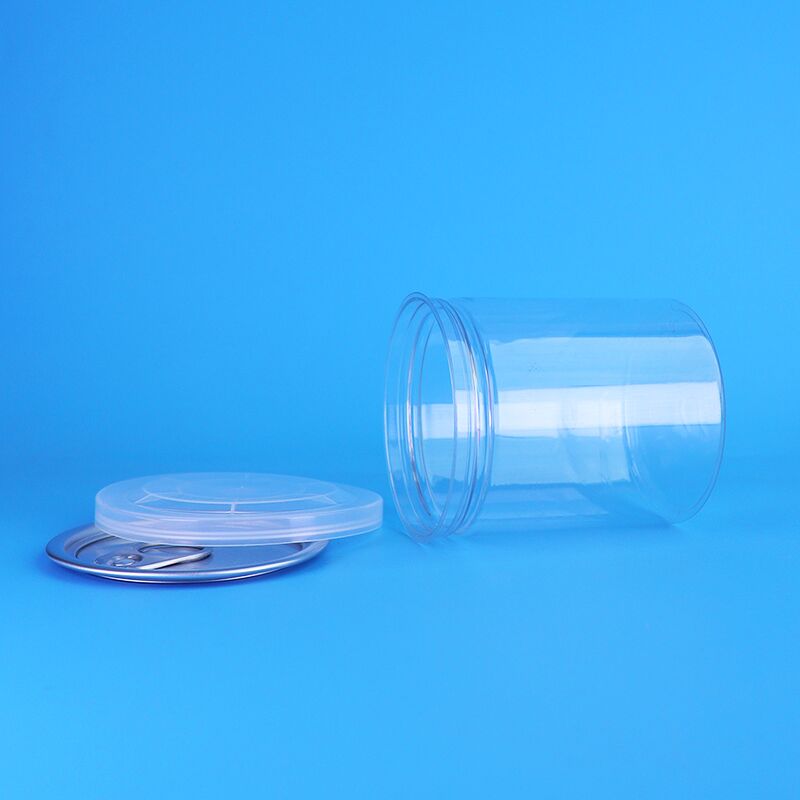 잘 밀폐 맞춤형 디자인 쉬운 오픈 뚜?? 작은 투명한 콩을위한 PET 플라스틱 캔 아기 음식