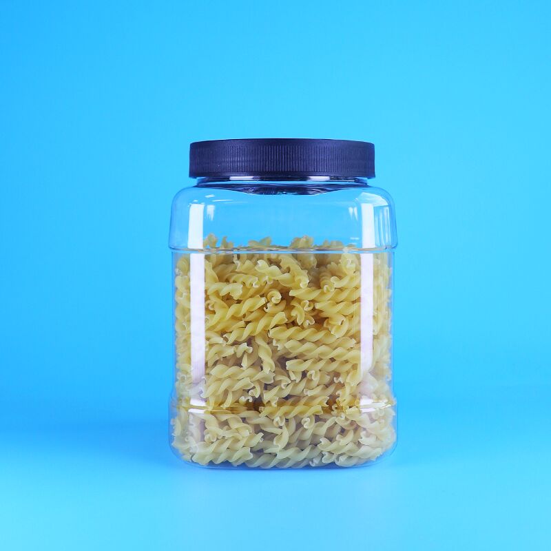 투명한 식품 저장 솔루션 사용자 지정 정사각형 PET 플라스틱 아기 식품 병 나사 뚜??