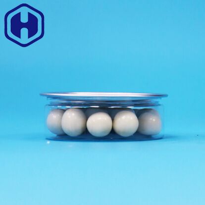 음식 사탕 쿠키 스낵 포장을 위한 틴 이지 오픈 엔드가 있는 둥근 플라스틱 PET 캔