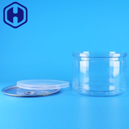 플라스틱 PET 원형 간편 개봉 뚜껑, 식품 사탕 쿠키 스낵 차 틴 포장 캔용