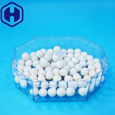 빈 건조 과일 사탕 견과류 쿠키 PET 플라스틱 팔각형 포장 상자 식품 등급