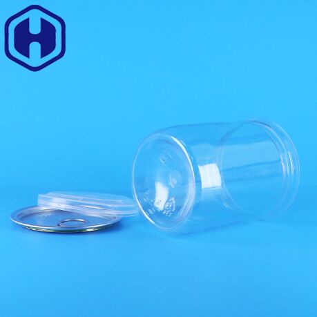 유기농 야생 정글 땅콩 건조식품 쉬운 개방 끝 플라스틱 튜브 맑은 PET 팝콘 캔