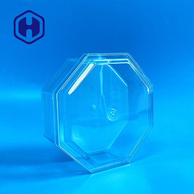 팔각형 맞춤형 너트 고기 큐빌로스 15oz 투명 PET 상자