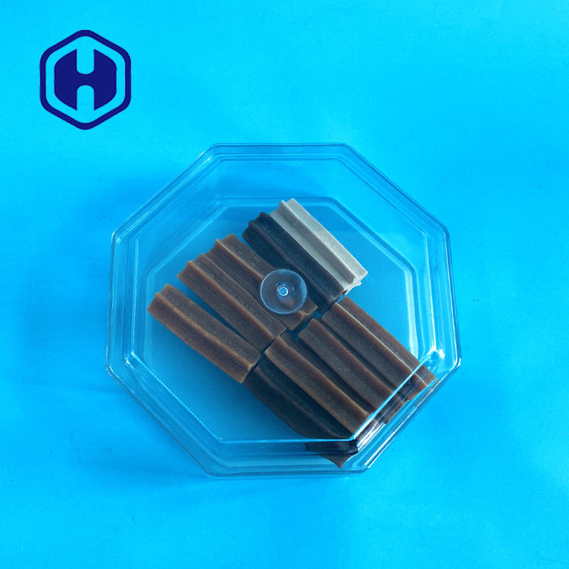 팔각형 맞춤형 너트 고기 큐빌로스 15oz 투명 PET 상자