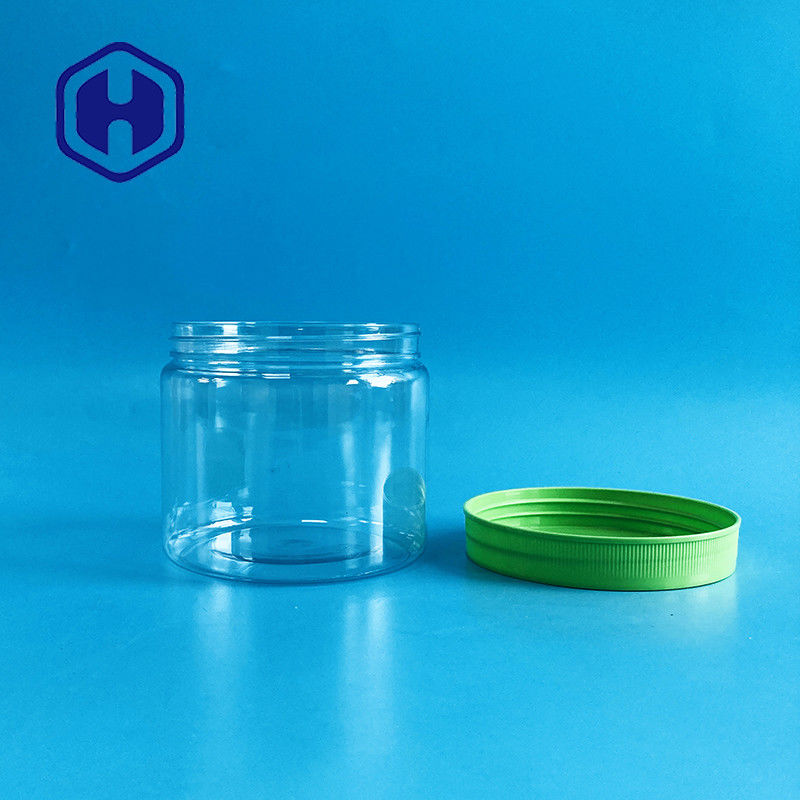과자 과자를 위한 애완 동물 넓은 입 누출 증거 플라스틱 단지 450ml 15oz에 나사