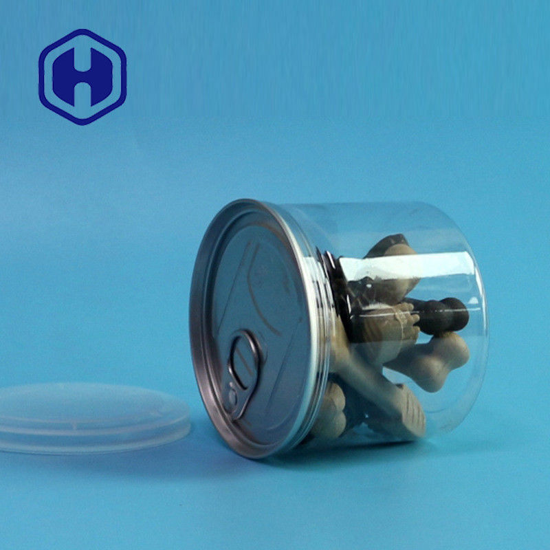 307# 280 밀리람베르트 투명 플라스틱 깡통 PET 익스텐트의 종지 Lid 통조림 제조 해산물 캐비어 생강이 호두나무 편도