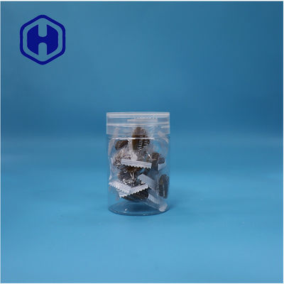 둥근 모양 선명한 플라스틱 PET 달콤한 과자 견과류 고추 잔 평면 나사 상단 뚜??