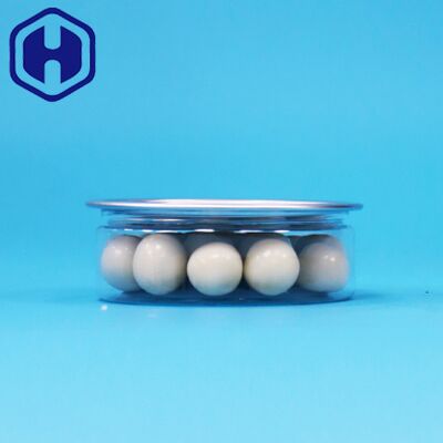 음식 사탕 쿠키 스낵 포장을 위한 틴 이지 오픈 엔드가 있는 둥근 플라스틱 PET 캔