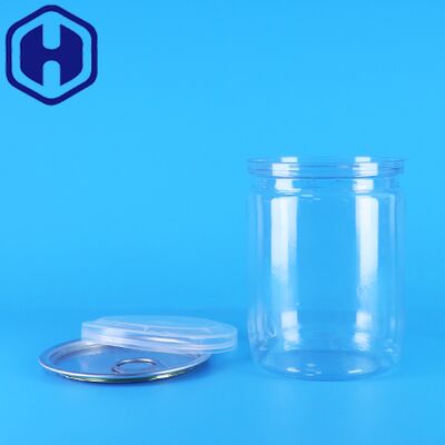 유기농 야생 정글 땅콩 건조식품 쉬운 개방 끝 플라스틱 튜브 맑은 PET 팝콘 캔