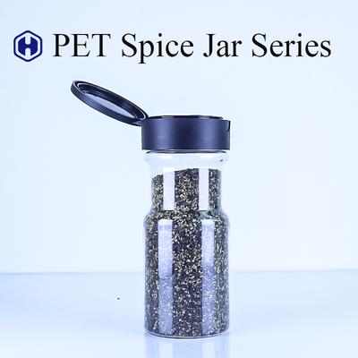 소매 주문형 PET 향신료 병 맑은 PP 플립 톱 OEM 향신료 병