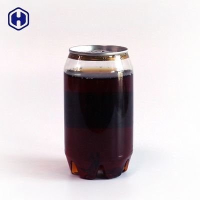 310ml 투명한 PET 소다 캔 누출 방지 재활용 가능한 플라스틱 음료 용기